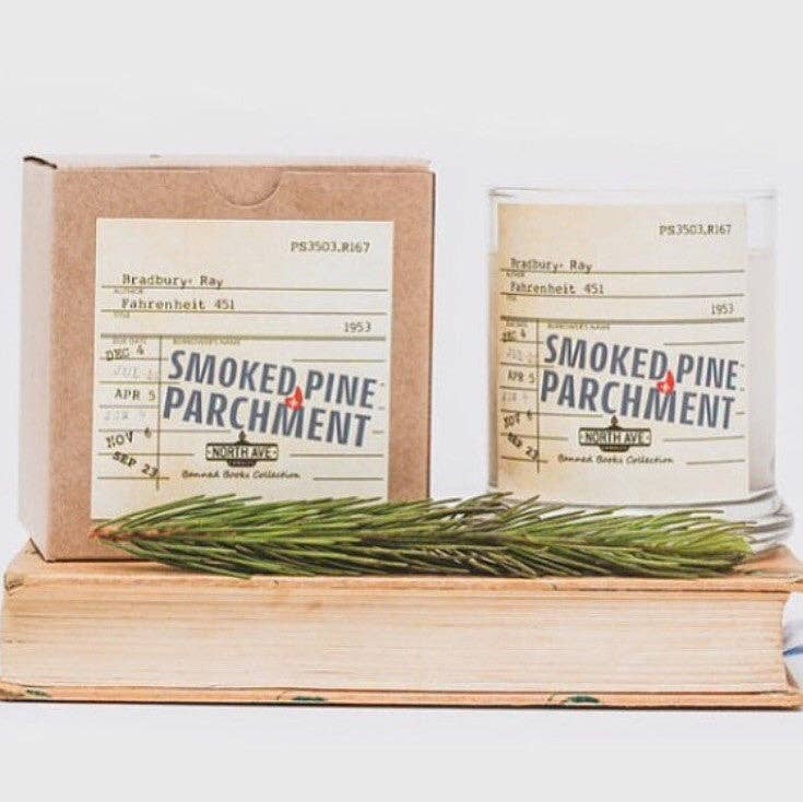 Banned Book Candle, Fahrenheit 451 / bookstore gift