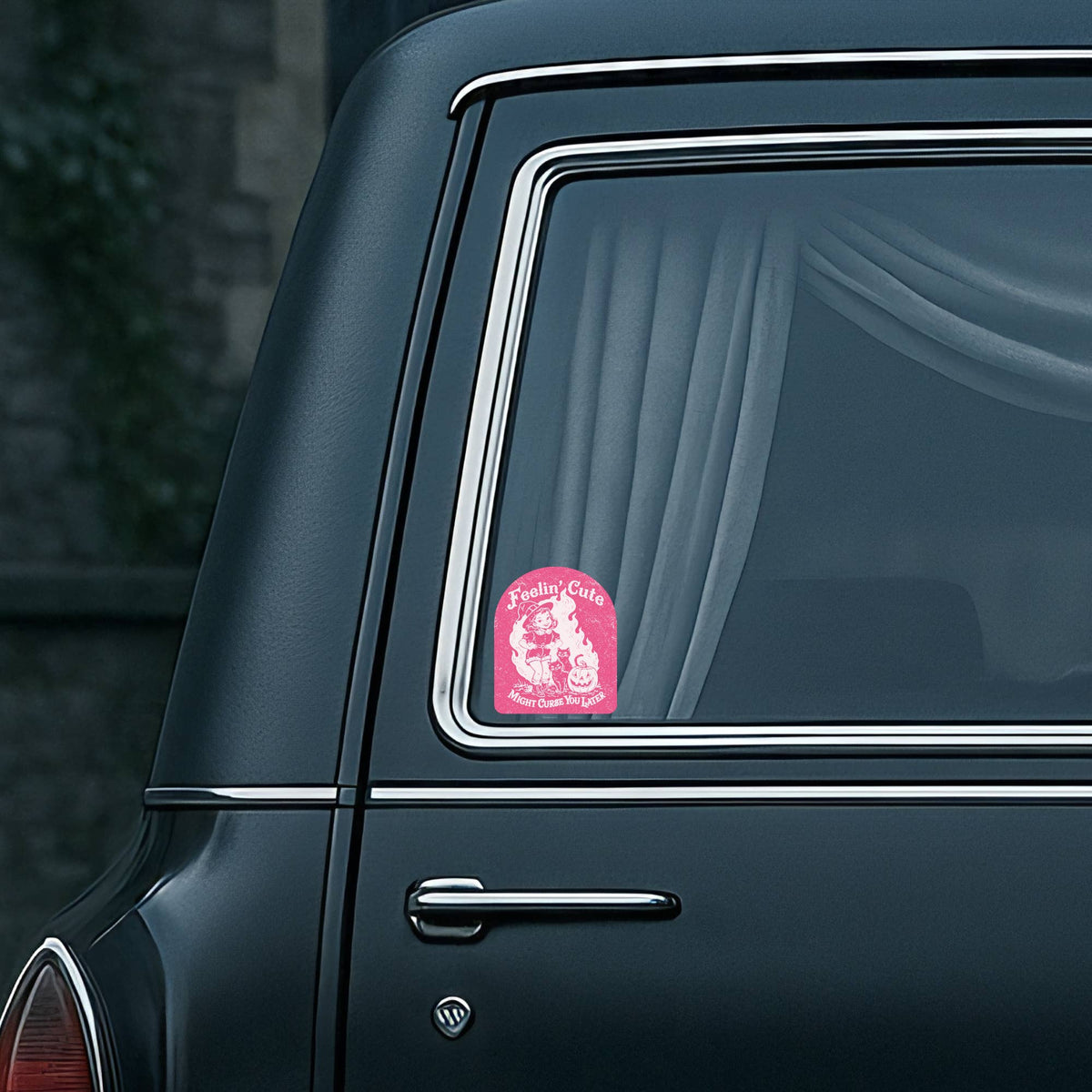 Feeling Cute Curse Halloween High Quality Vinyl Sticker