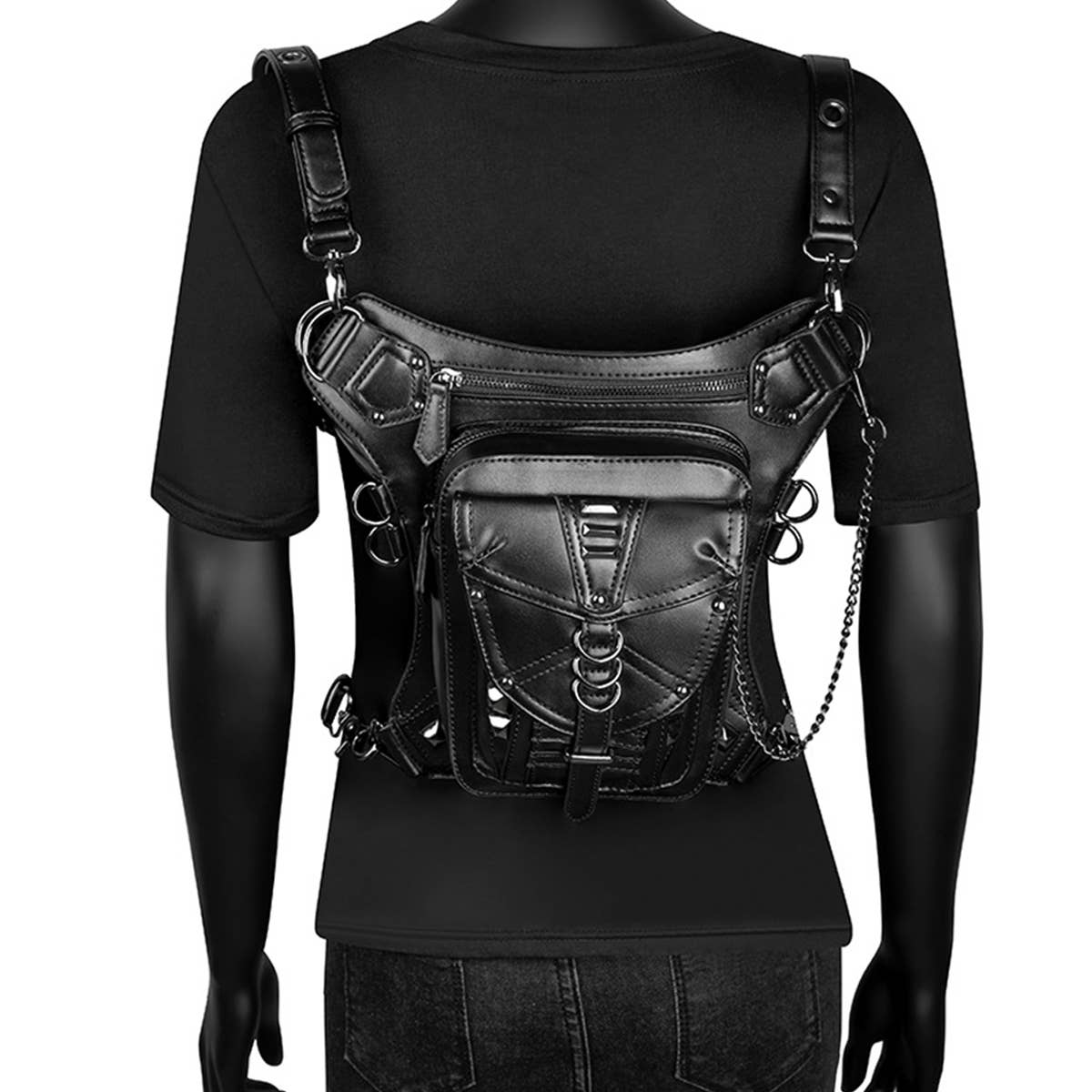 RETRO STEAMPUNK LEATHER MESSENGER BAG_CWAB0636