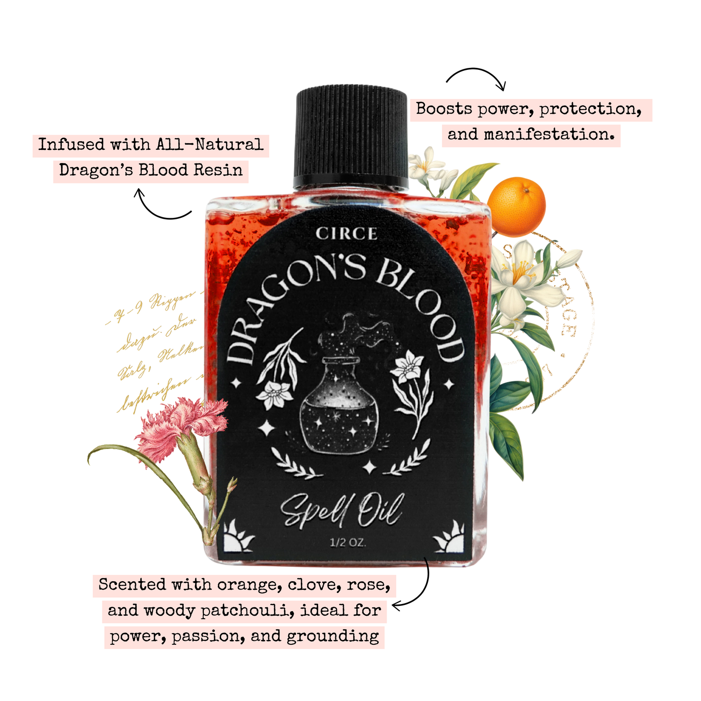 Dragon's Blood | Spell Oil 1/2 oz - Wholesales