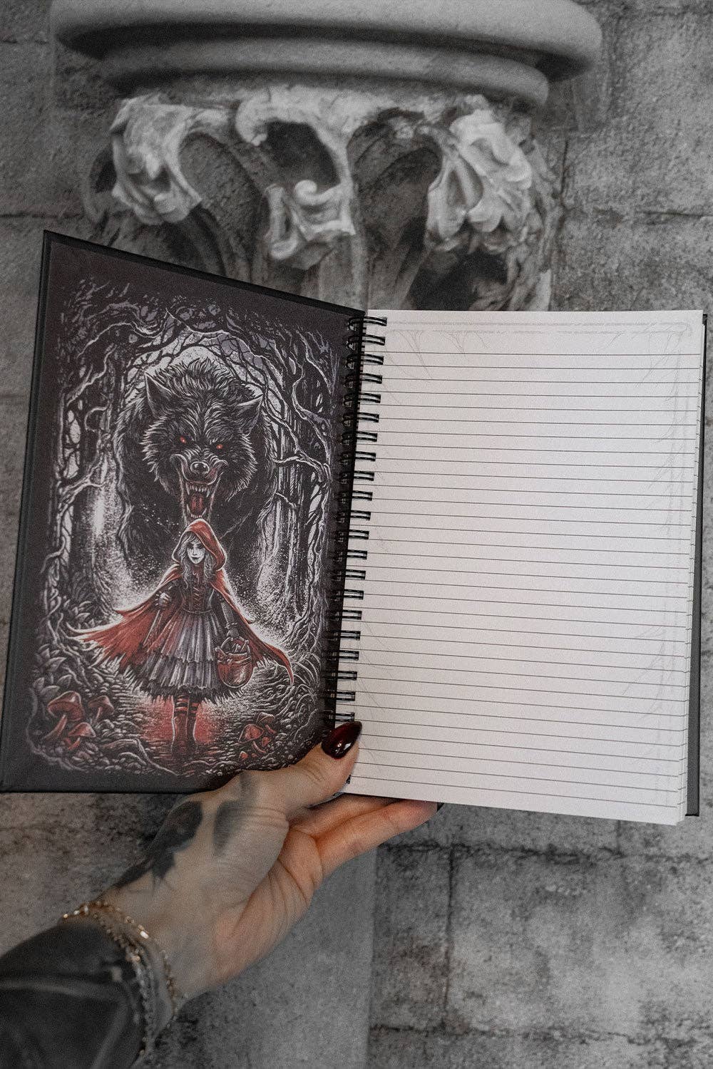 Little Dead Riding Hood Spiral Journal