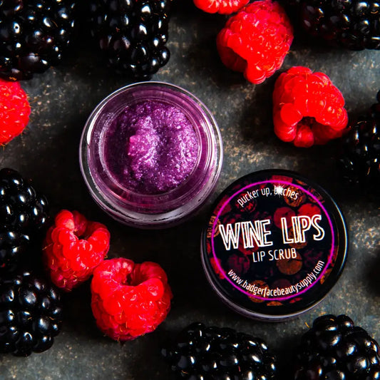 Exfoliating Wine Lip Scrub. Wine Lover Gifts.