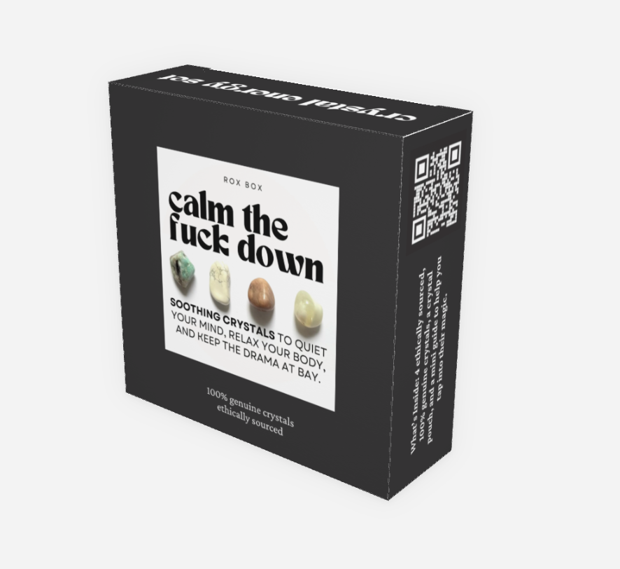 Calm the F down - crystals for relaxation - cheeky gift funny gift