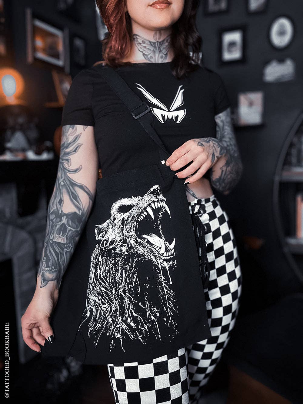 Shoulder Sling Zipper Tote Bag