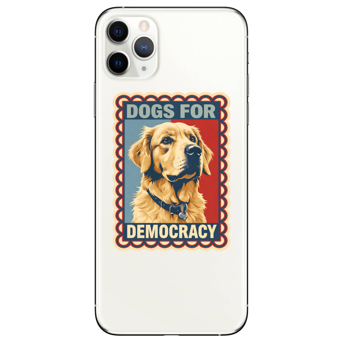 Dogs For Democracy Voting Polls High Quality Vinyl Sticker