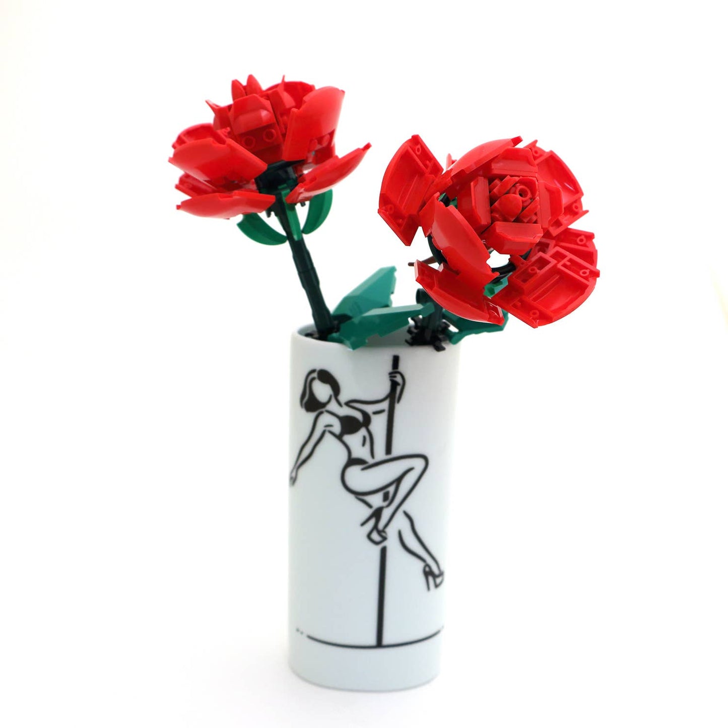 Stripper vase, Oval bud vase, 6 inches, funny gift