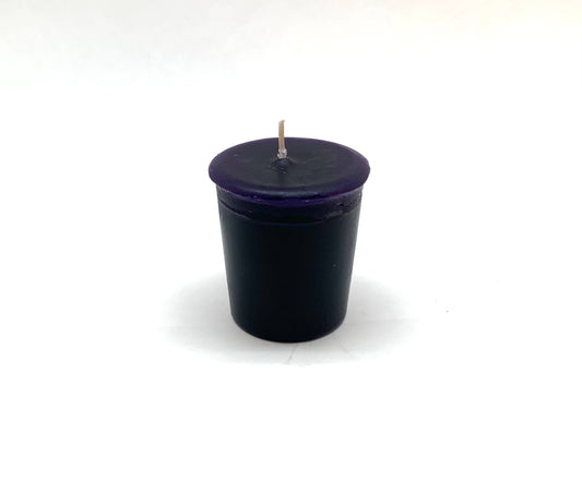 Purple Votive Candle - spiritual development, awareness