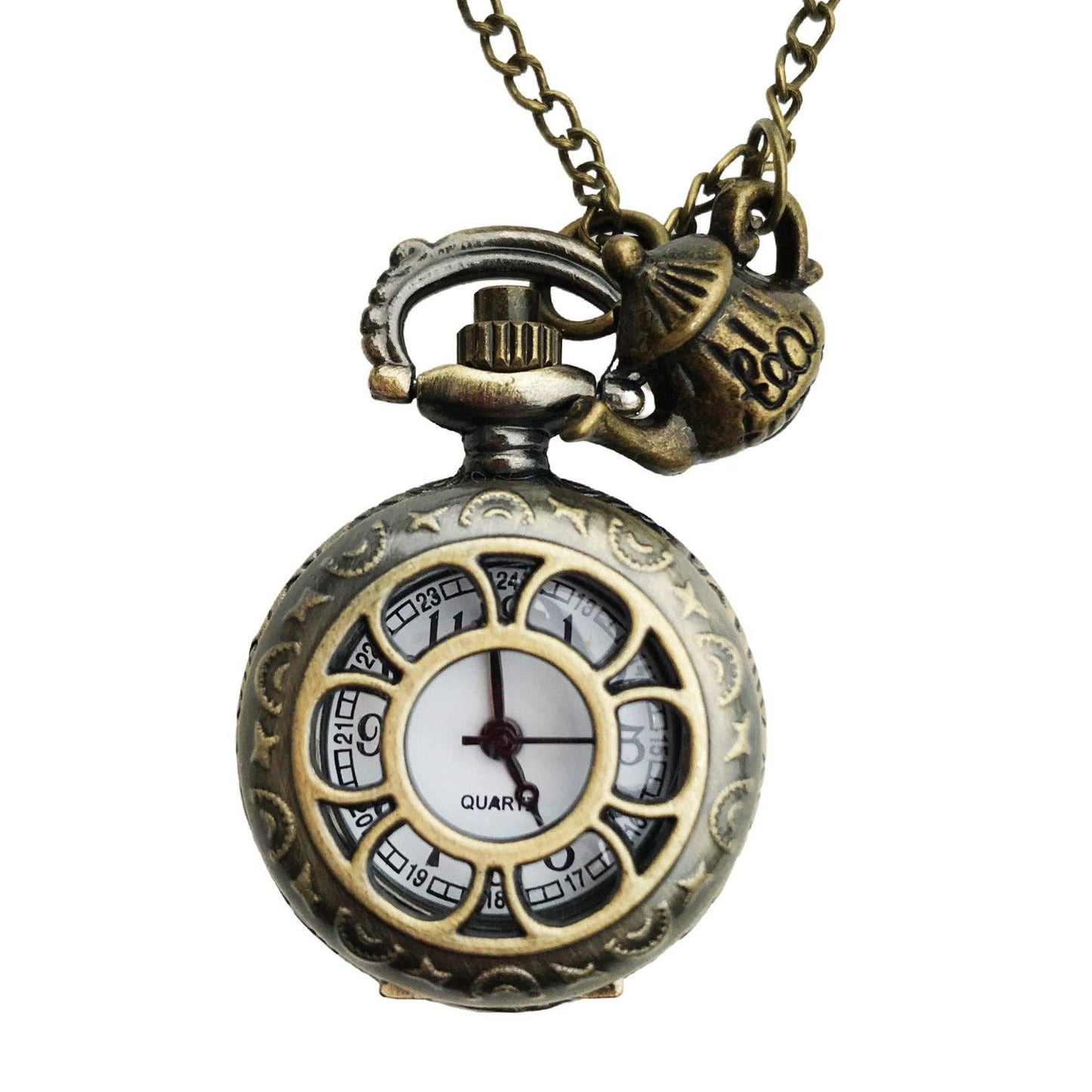 Alice in Wonderland watch necklace