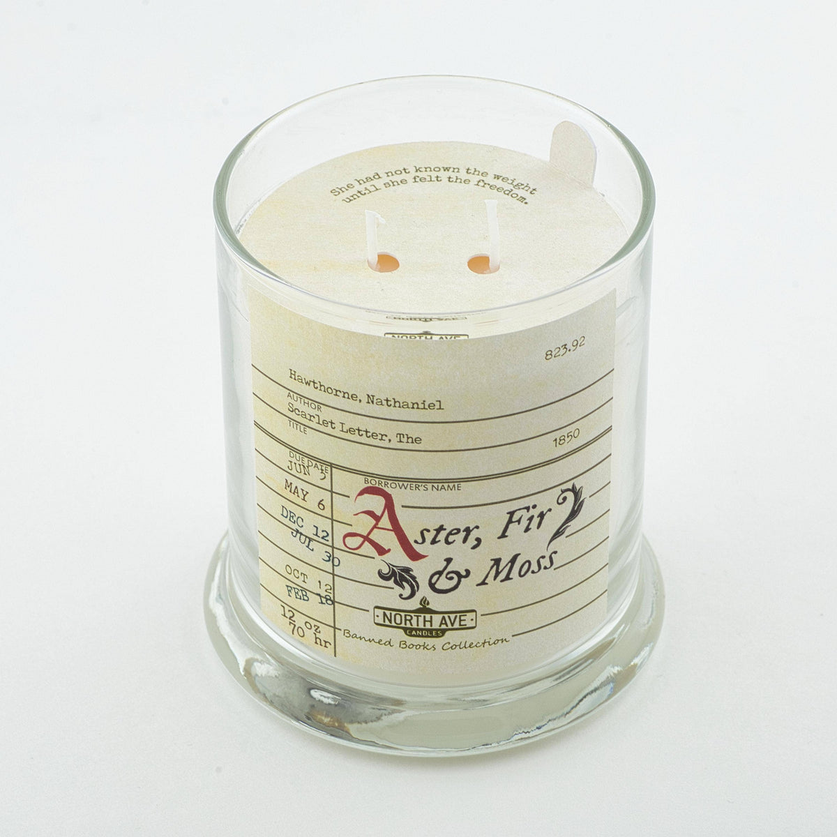 Banned Book Candle, The Scarlet Letter / Bookstore Gift