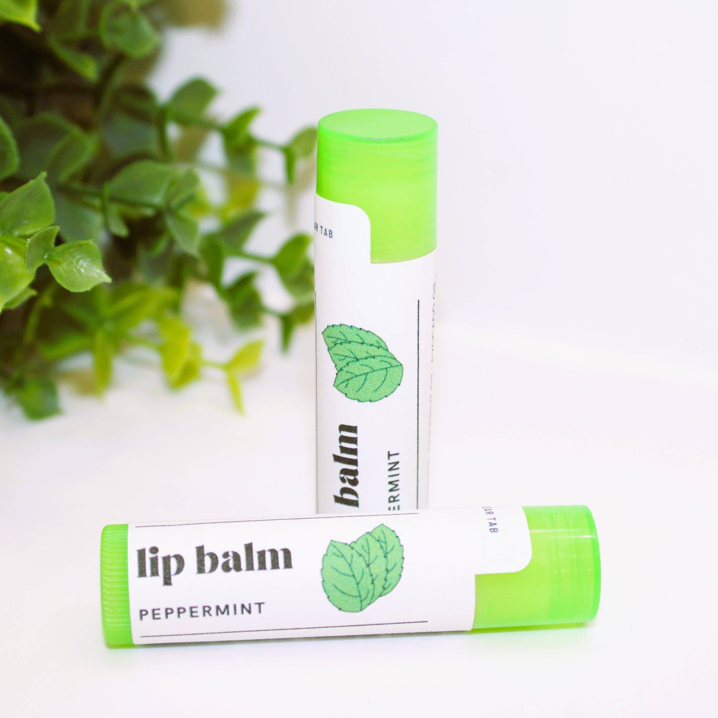 Peppermint Lip Balm, Natural Chapstick, Lips Smacker