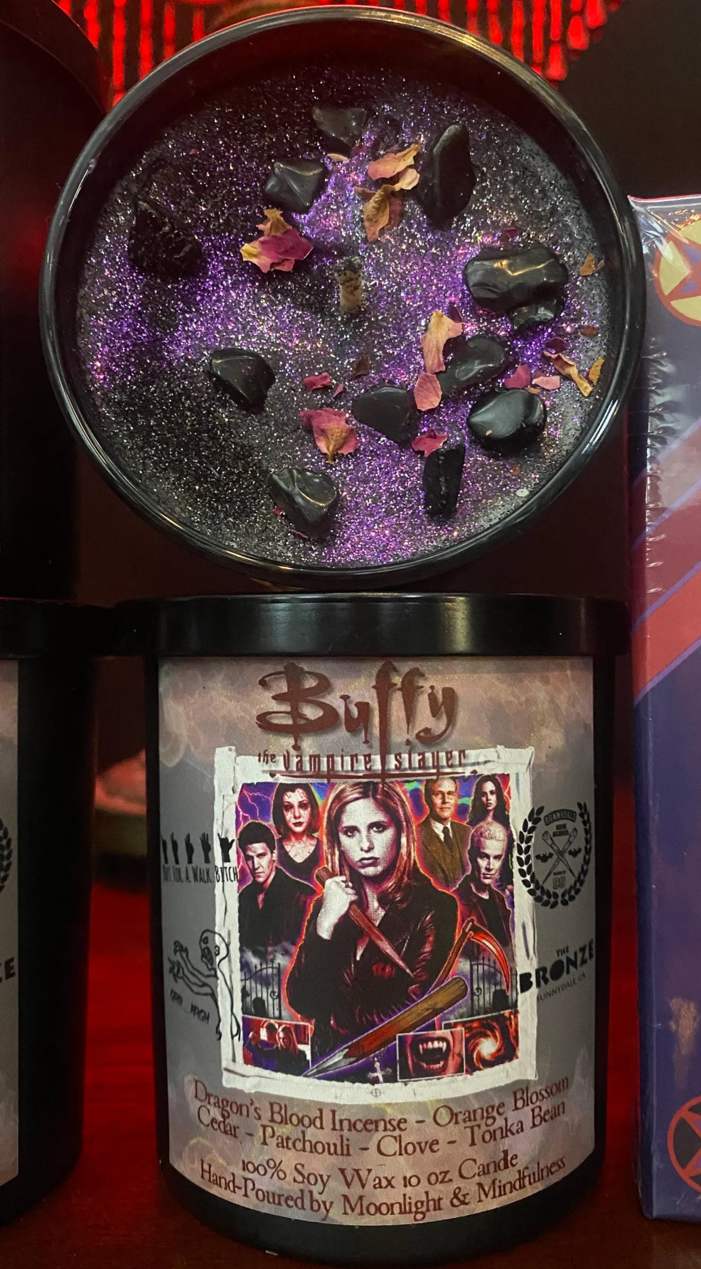 Buffy the Vampire Slayer Soy Wax Crystal Candle, Hand-Poured