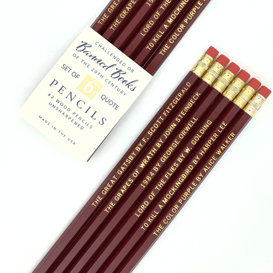 Banned Books 20th Century Pencil Set