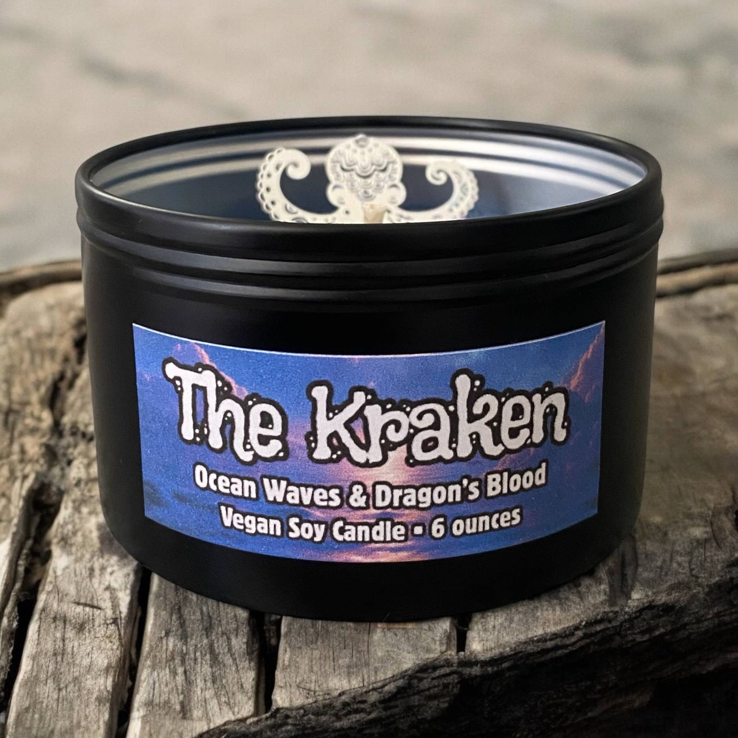 The Kraken Candle | Ocean Waves & Dragon’s Blood