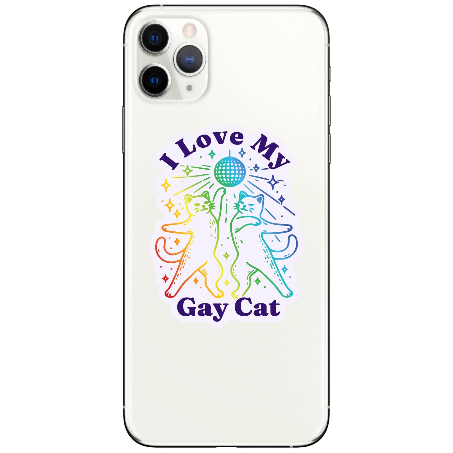 I Love My Gay Cat High Quality Vinyl Sticker