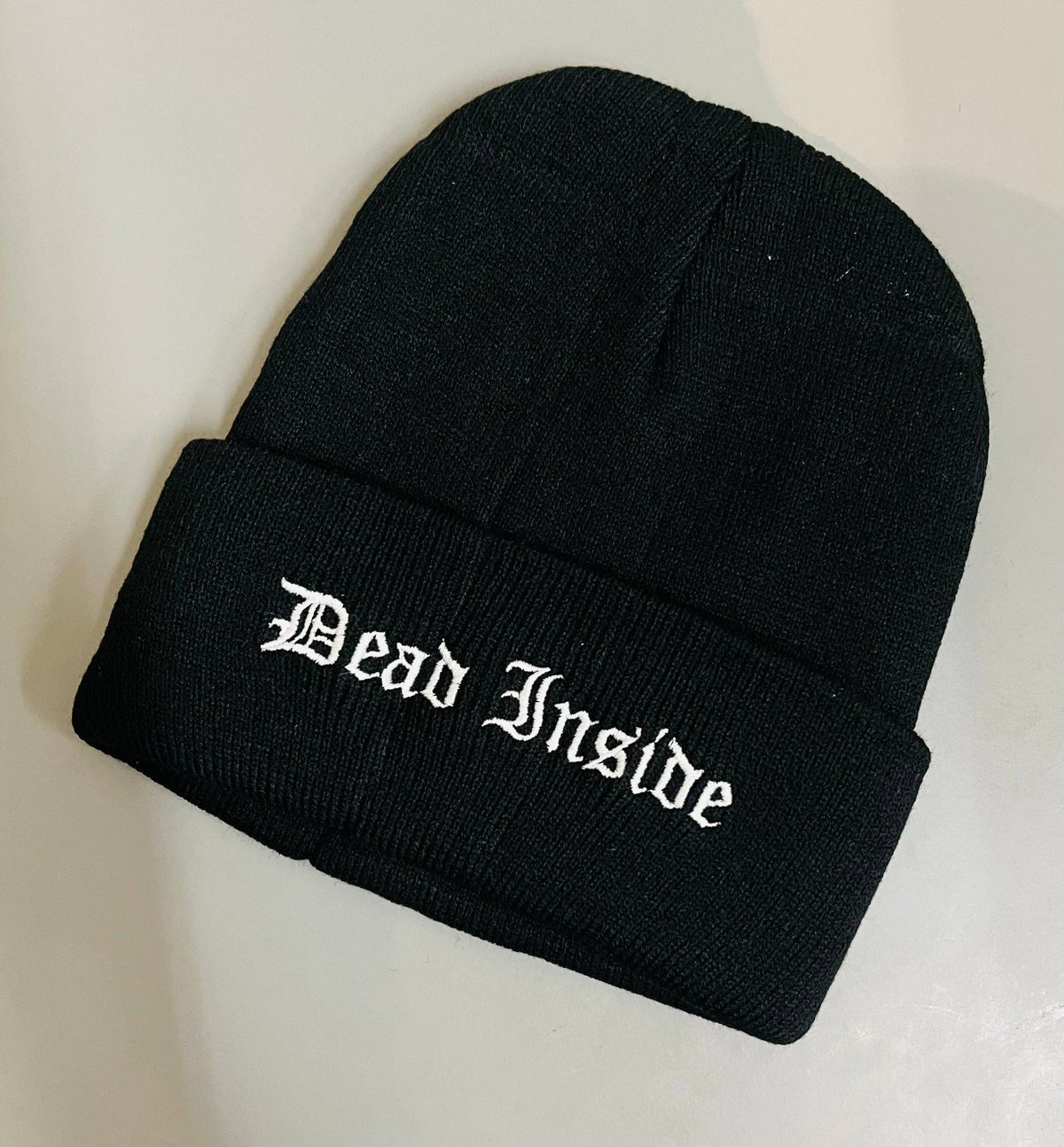 Vegan Beanie - Dead Inside - READY TO SHIP