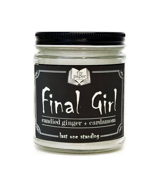 NEW LABEL! Final Girl 9oz Candle Candied Ginger + Cardamom