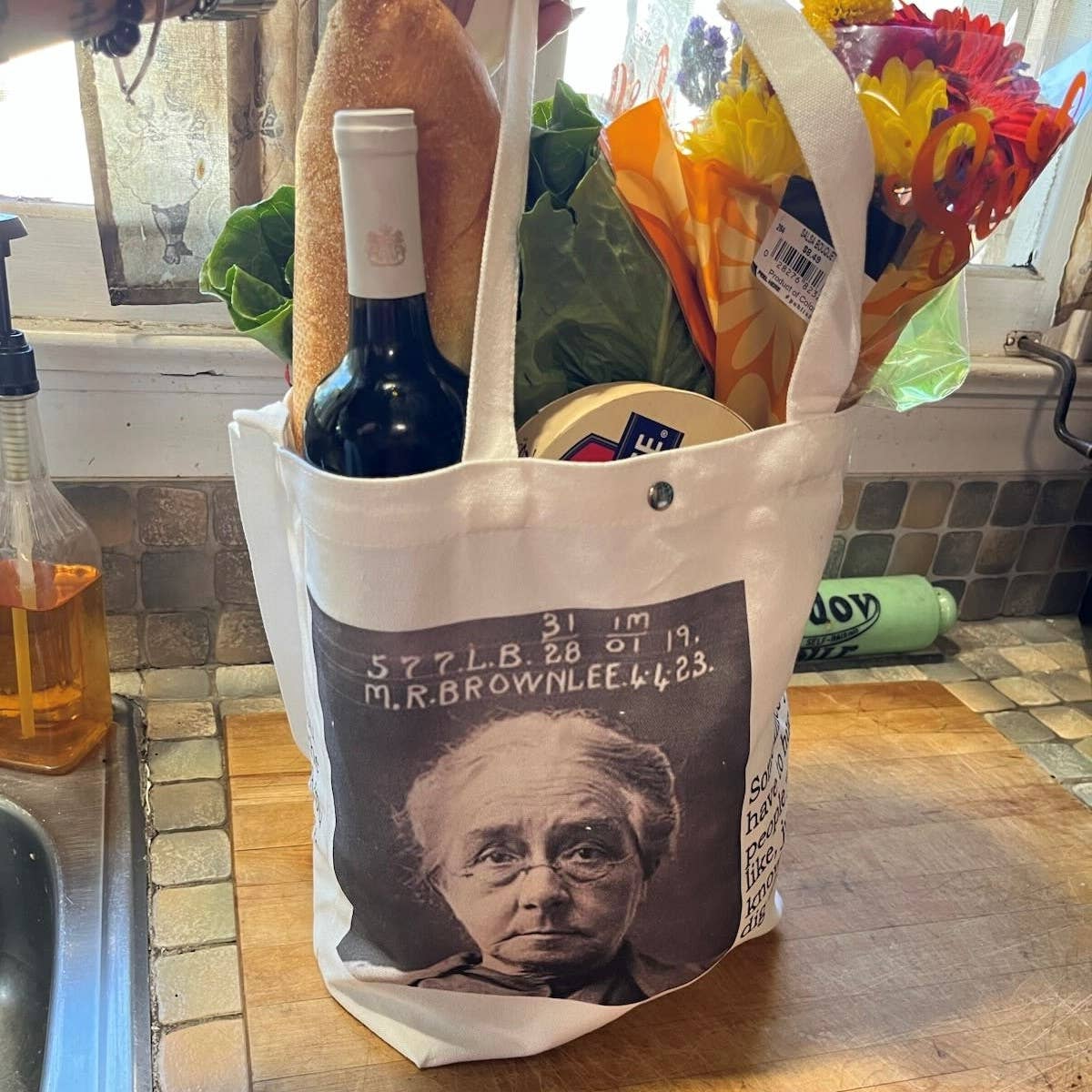 Big House Tote and Grocery Bag, Sometimes you have to hug...