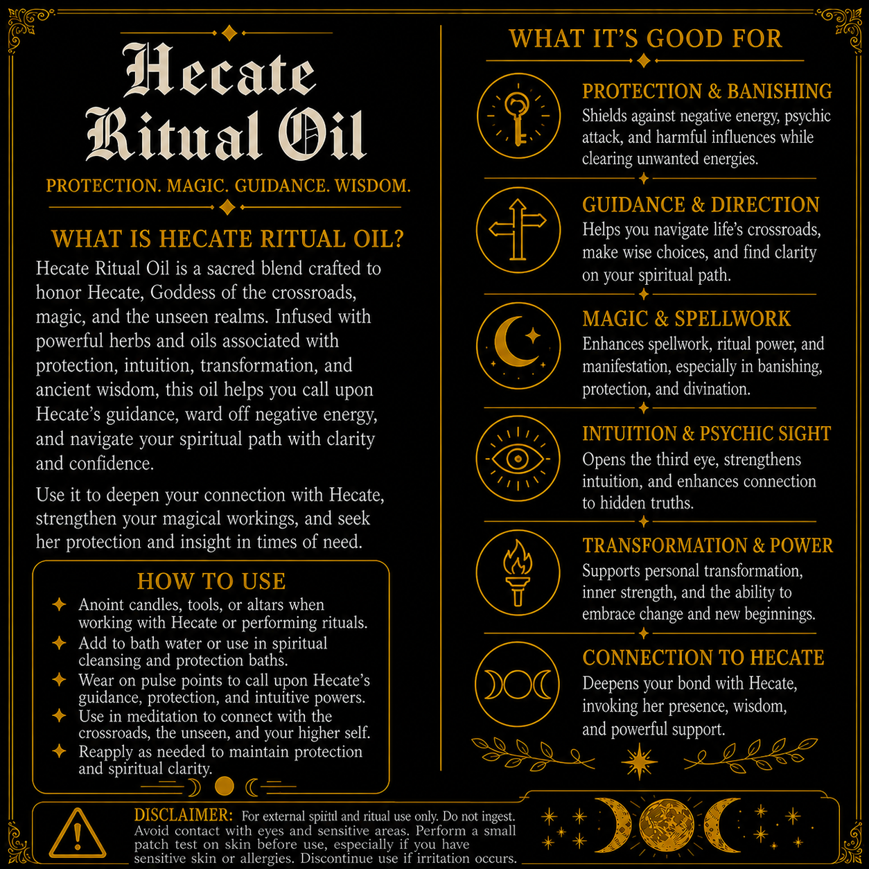 Hecate Ritual Oil 2oz