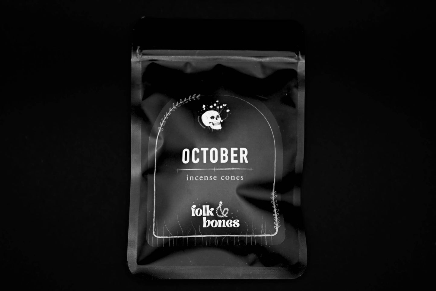 October - Tobacco Leather Bergamot Incense Cones