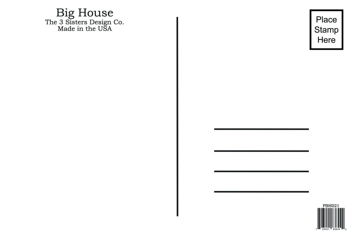 BIG HOUSE Postcards, Fay kissed a girl...