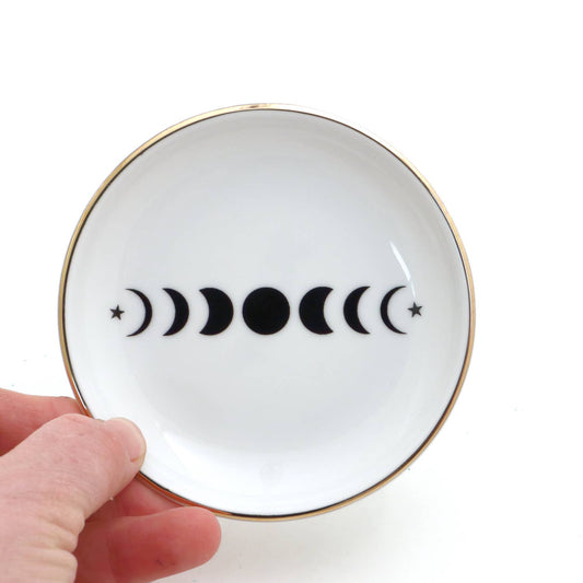 Phases of the Moon ring dish