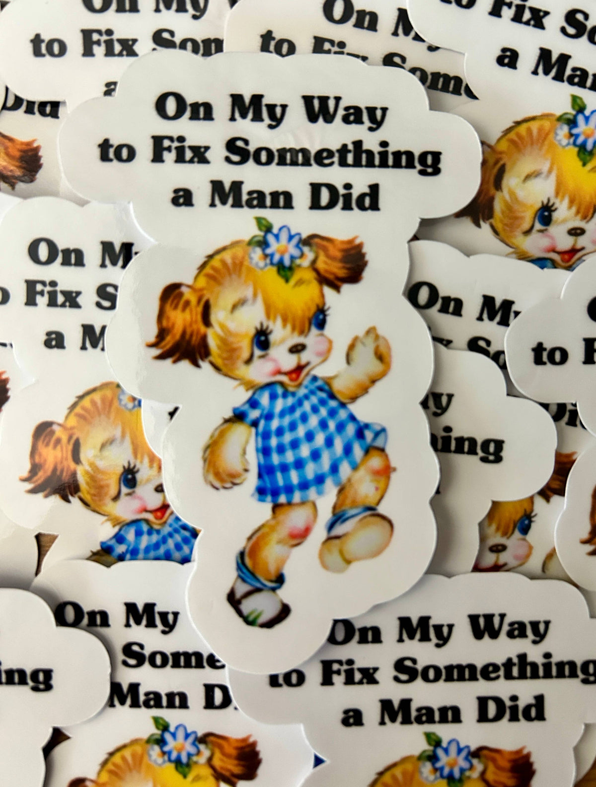 "On My Way to Fix Something a Man Did"