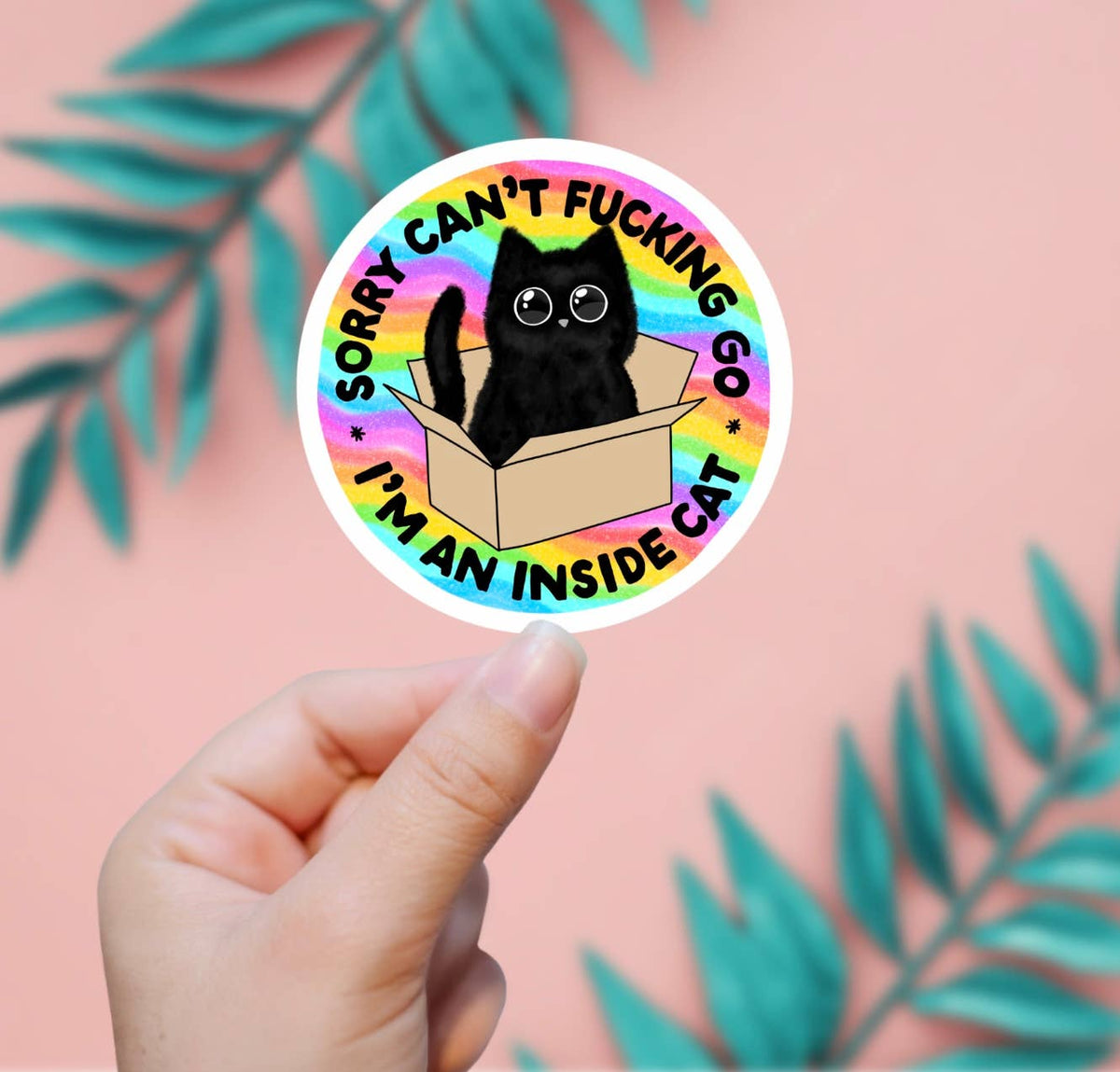 I'm An Inside Cat Sticker