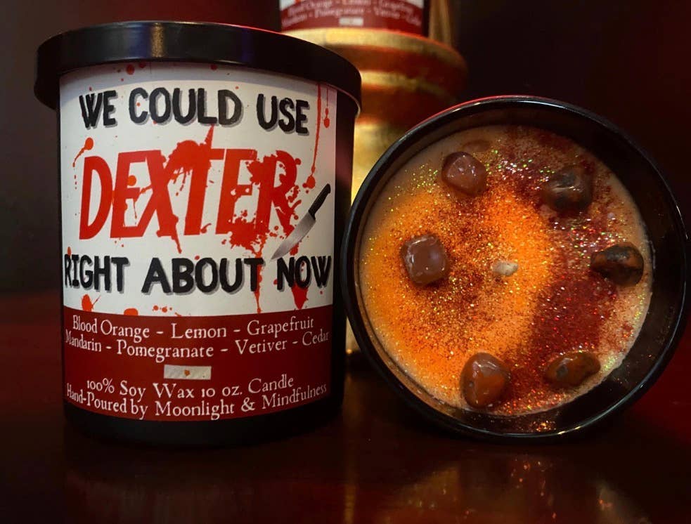 We Could Use Dexter Soy Wax Crystal Candle, Hand-Poured