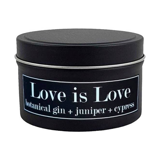 Love is Love 4oz Candle - Botanical Gin + Cypress + Juniper