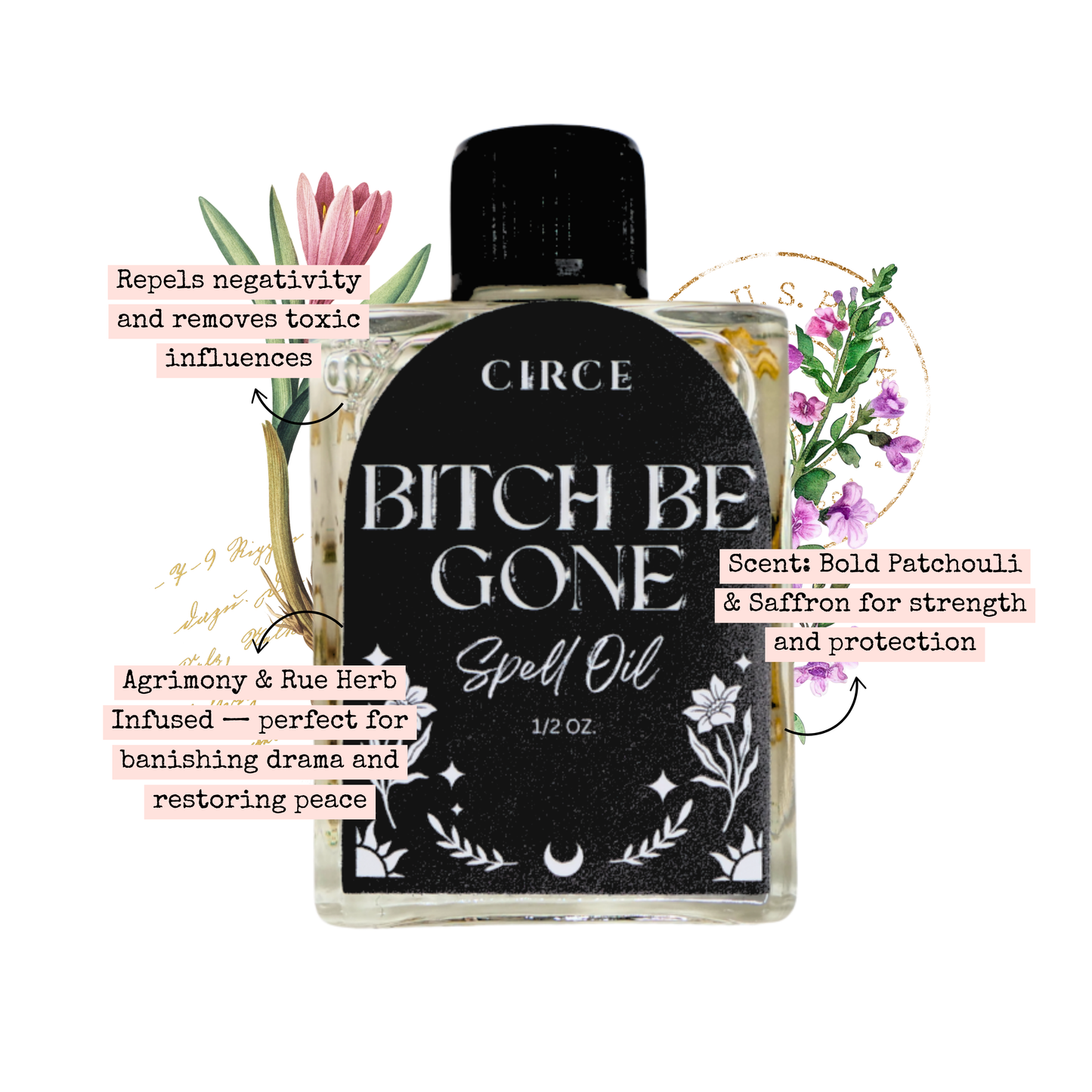 Bitch Be Gone Ritual Oil - Negativity Removal