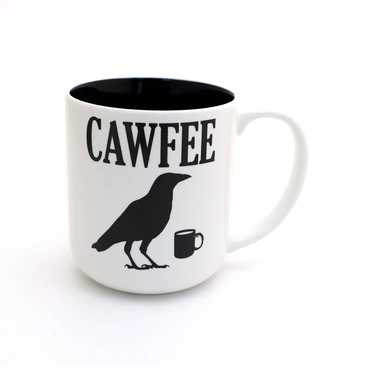 Cawfee Crow mug, Funny gift for bird lover, gothic horror