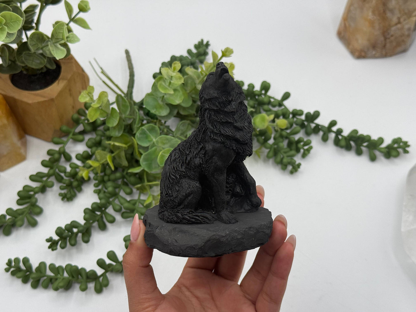 Shungite Figurine Wolf - EMF Protection