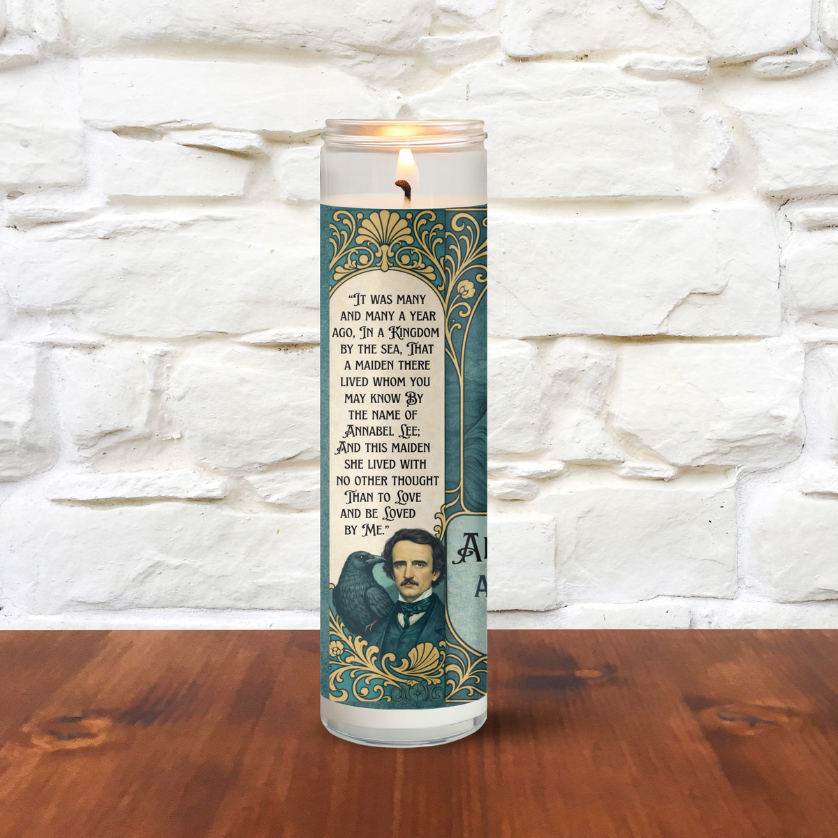 Edgar Allan Poe Annabel Lee Literary Handmade Scented Candle