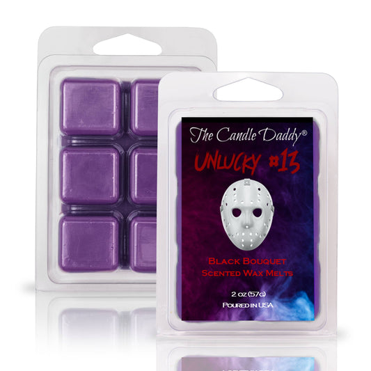 UNLUCKY #13 - BLACK BOUQUET SCENTED HORROR MOVIE WAX MELT