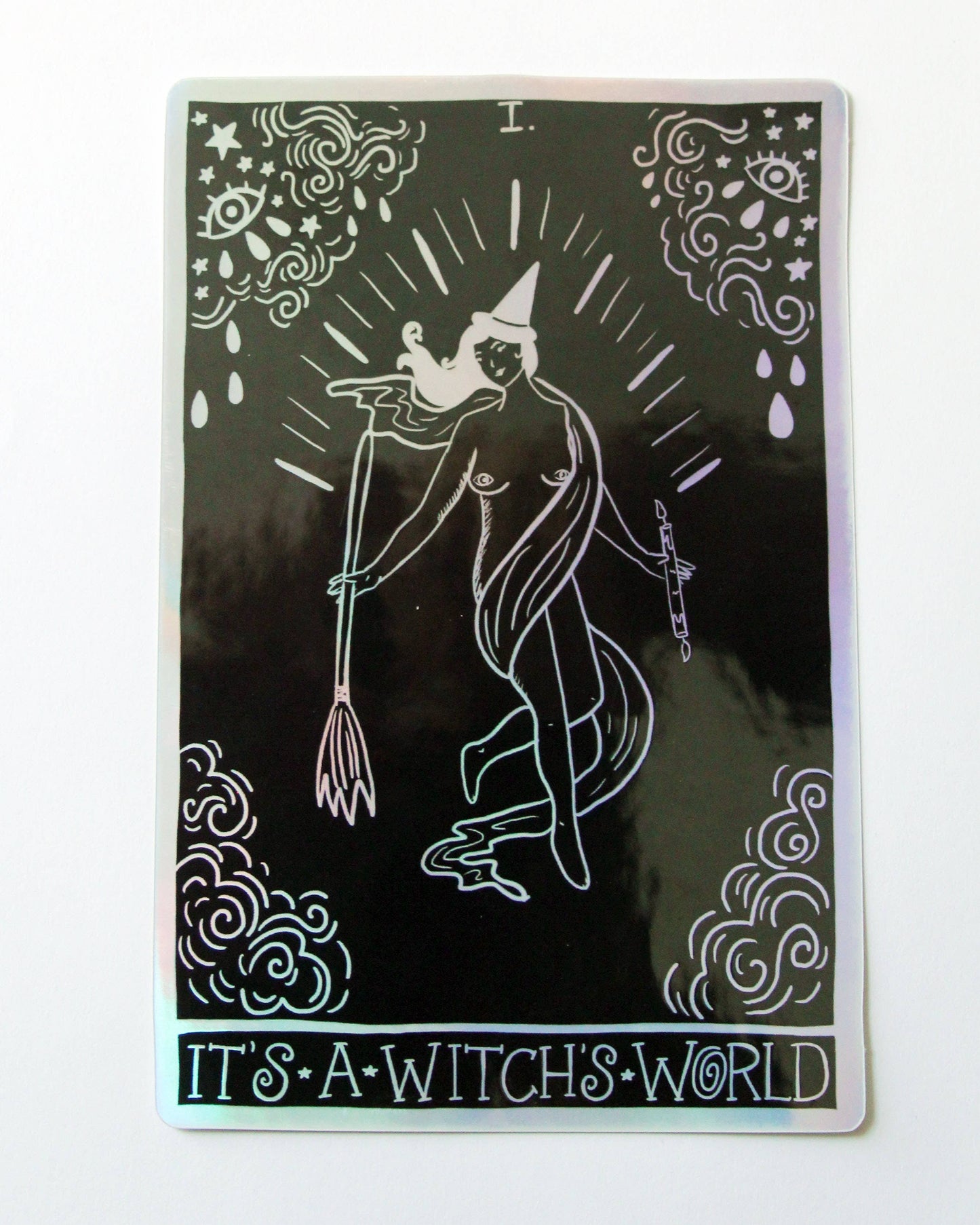 It's a Witches World Holographic Vinyl Sticker