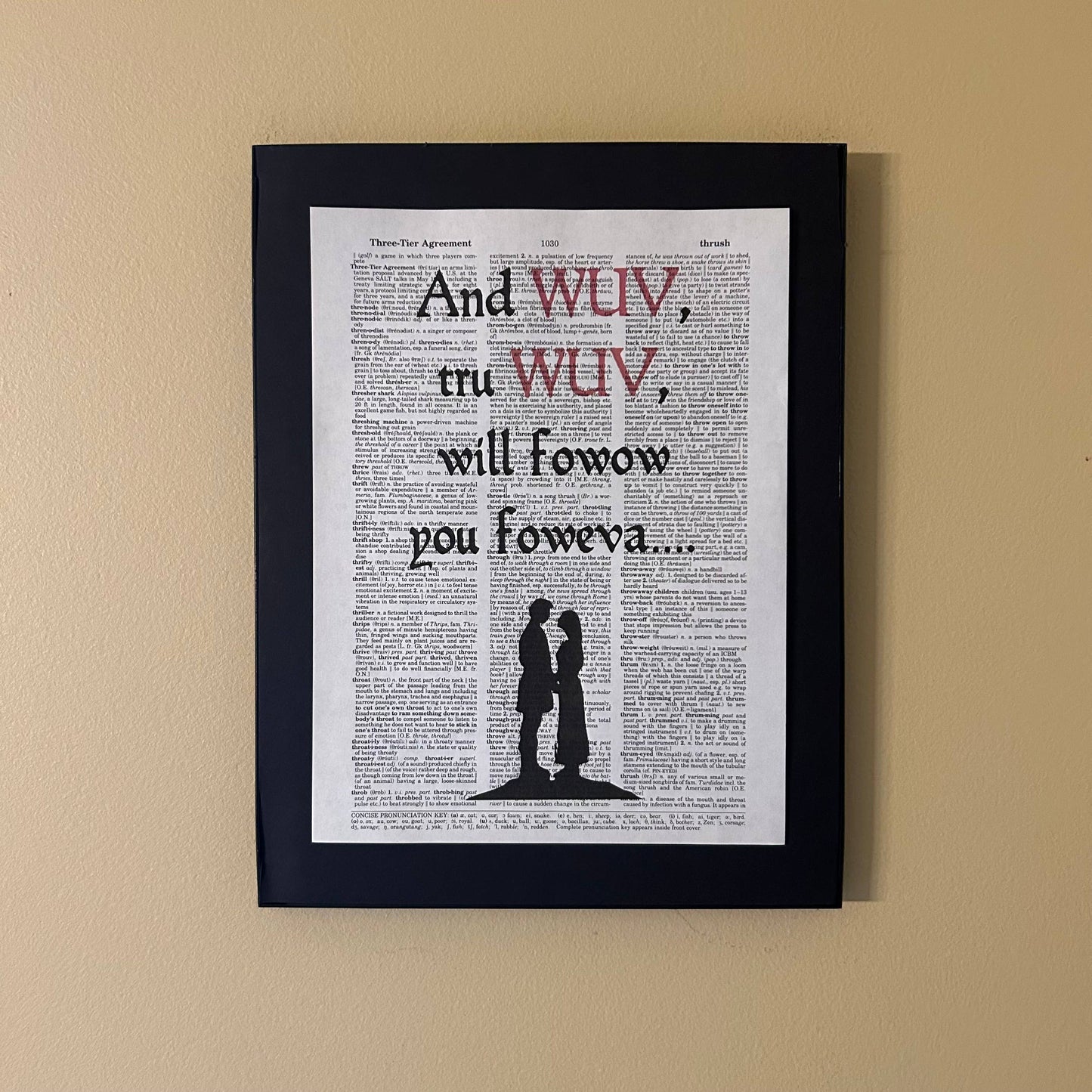 And wuv twu wuv | Vintage Book Print | Valentine's Day 
