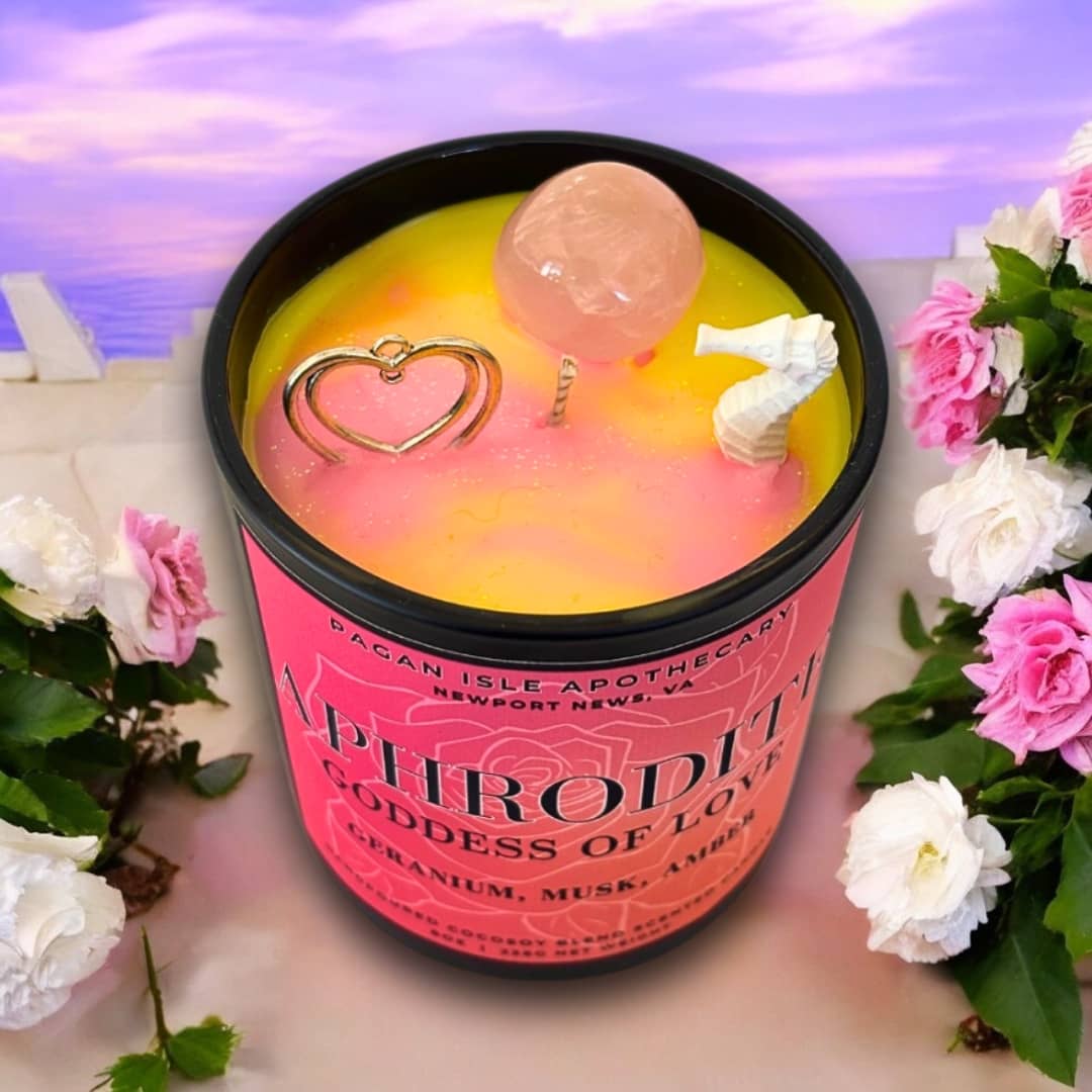 Aphrodite Crystal Candle