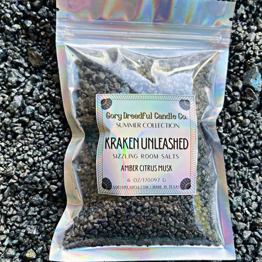 Kraken Unleashed Amber Citrus Musk Salt Crystal Potpourri