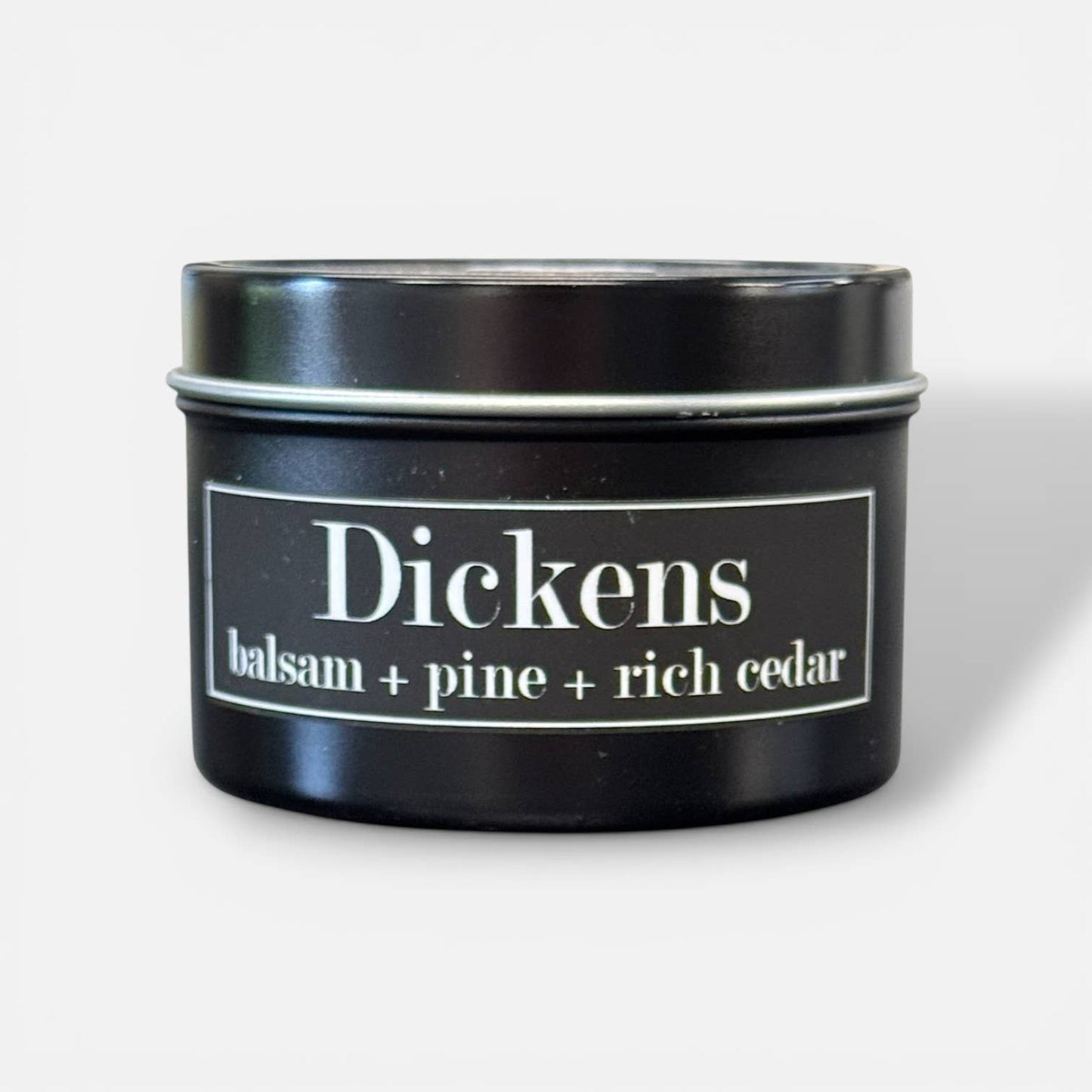 Dickens 4oz Candle - Balsam + Pine + Rich Cedar