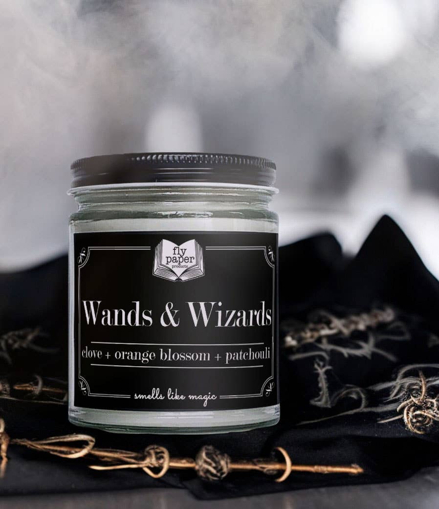 Wands & Wizards 9oz Soy Candle Clove + Orange + Patchouli