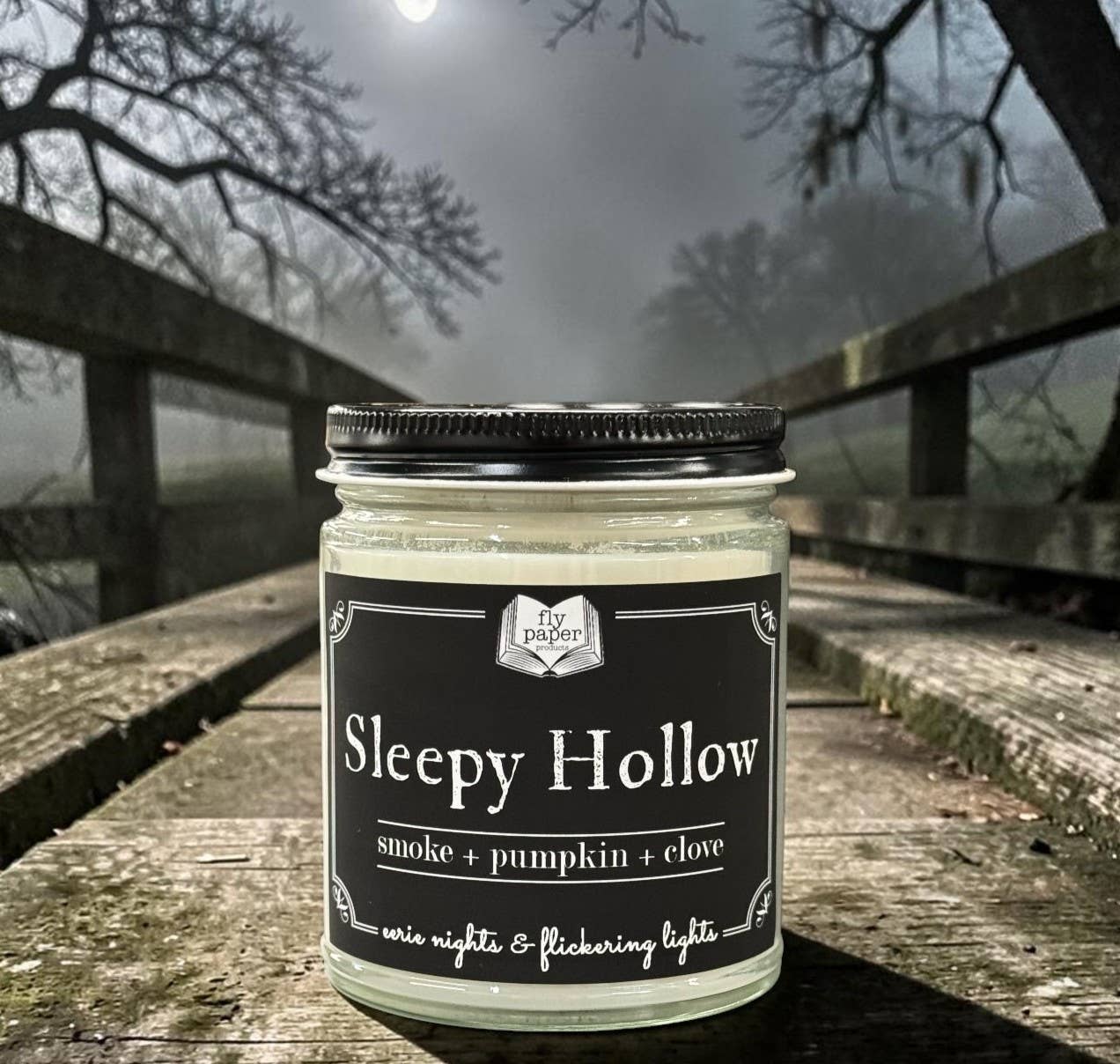 Sleepy Hollow 9oz Candle Smoke + Pumpkin + Clove