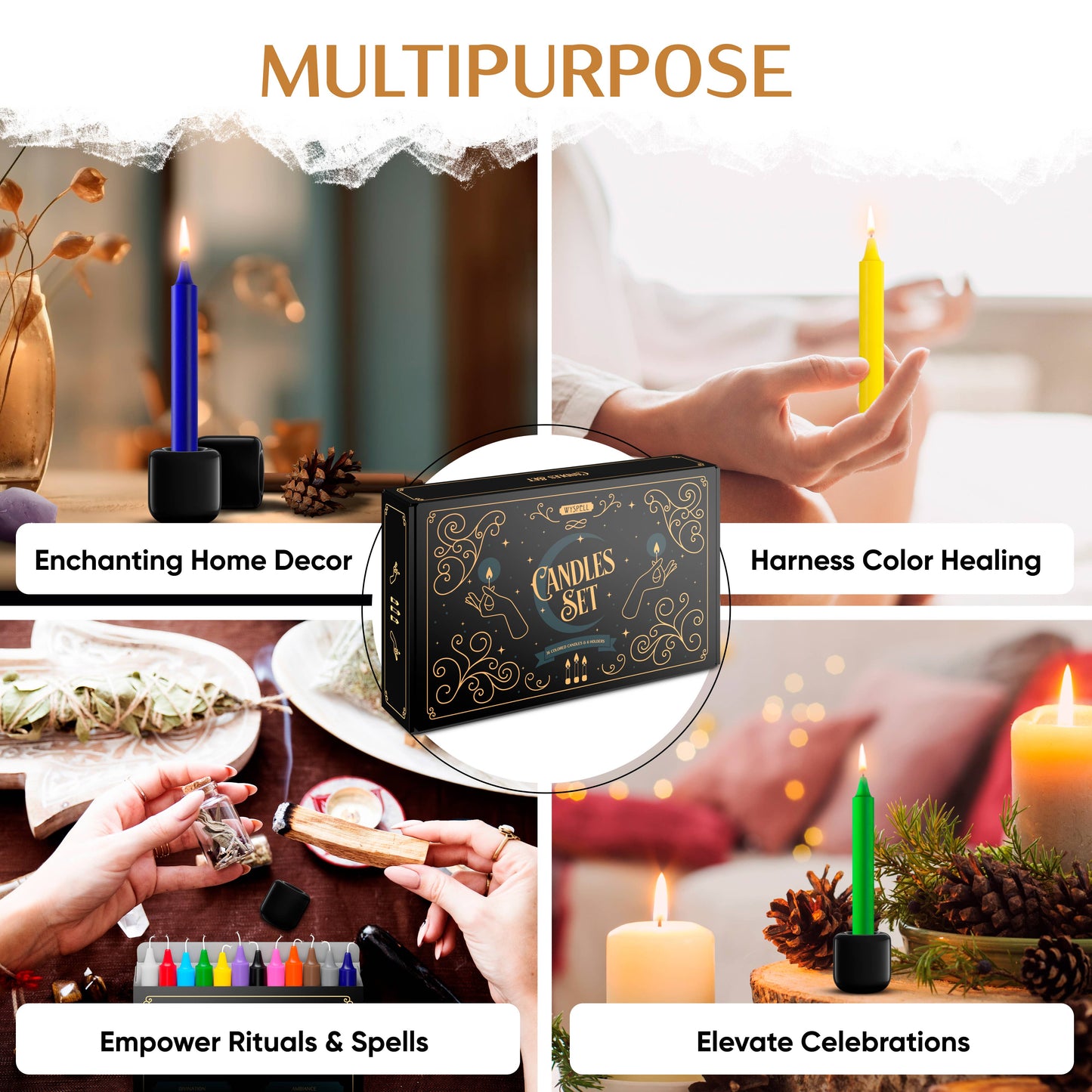 Wyspell Candles Set 36 PCS