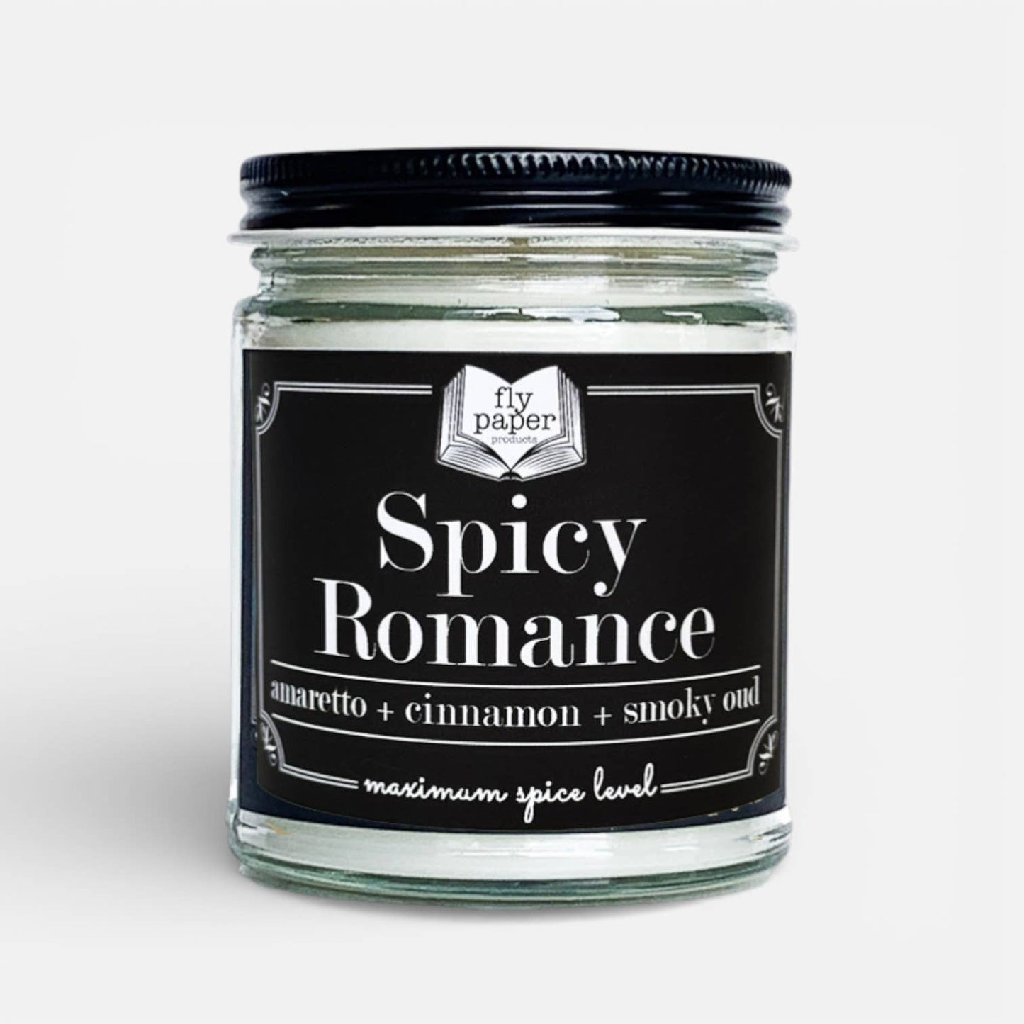 Spicy Romance 9 oz Candle Amaretto + Smoky Oud + Cinnamon