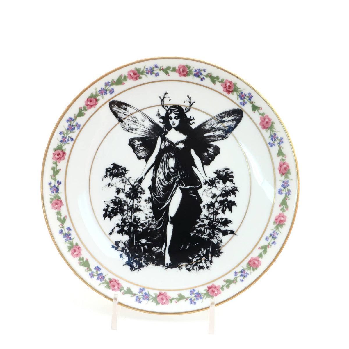 Fairy vintage upcycled 7.5" Salad Plate Program
