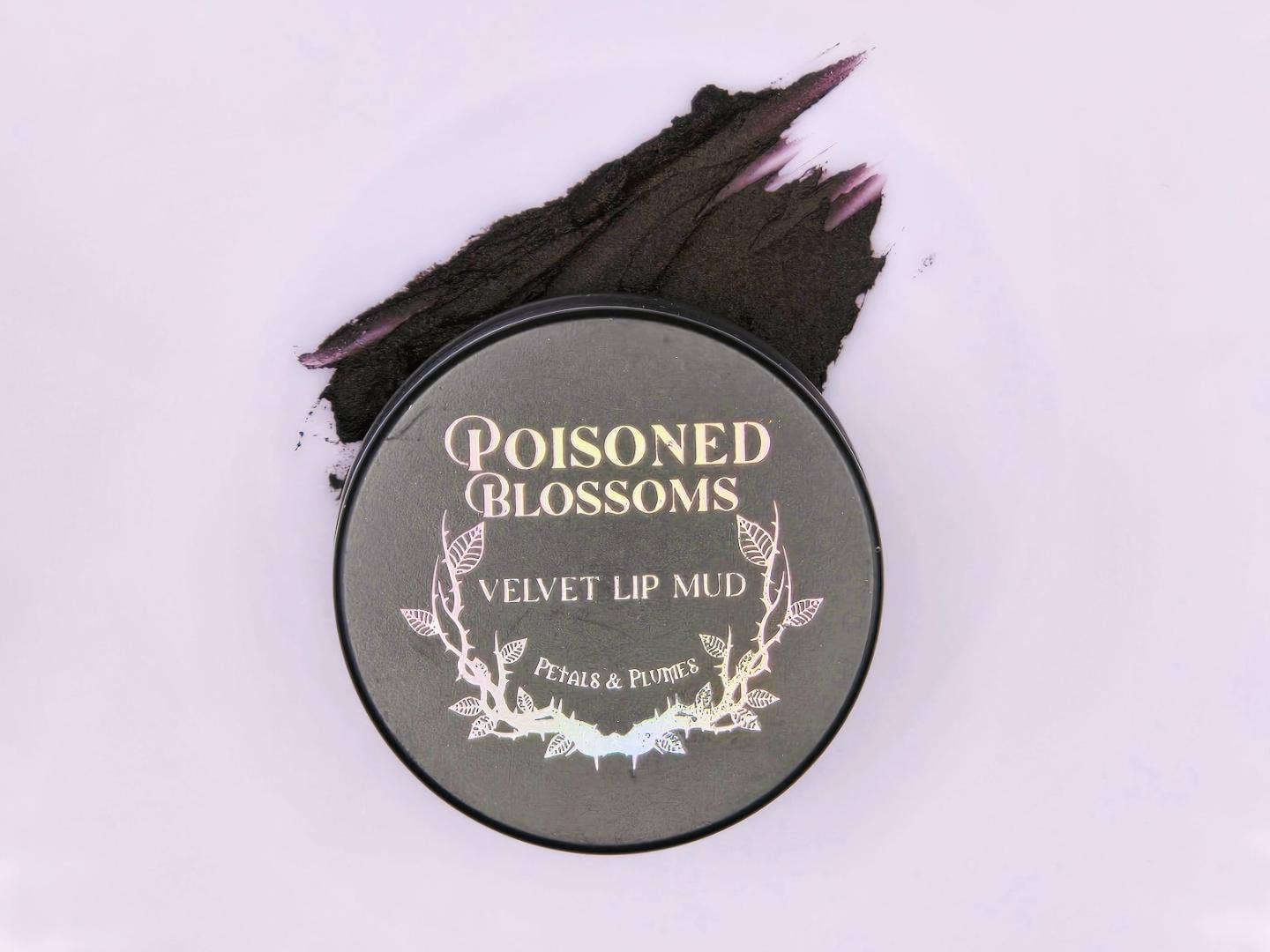 Hollyhock Lip Mud | dark aubergine | vanilla scent