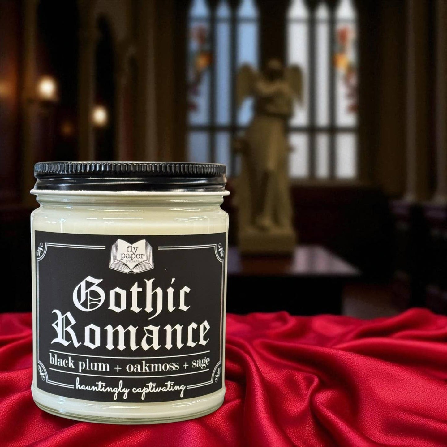 Gothic Romance 9oz Candle - Black Plum + Oakmoss + Sage