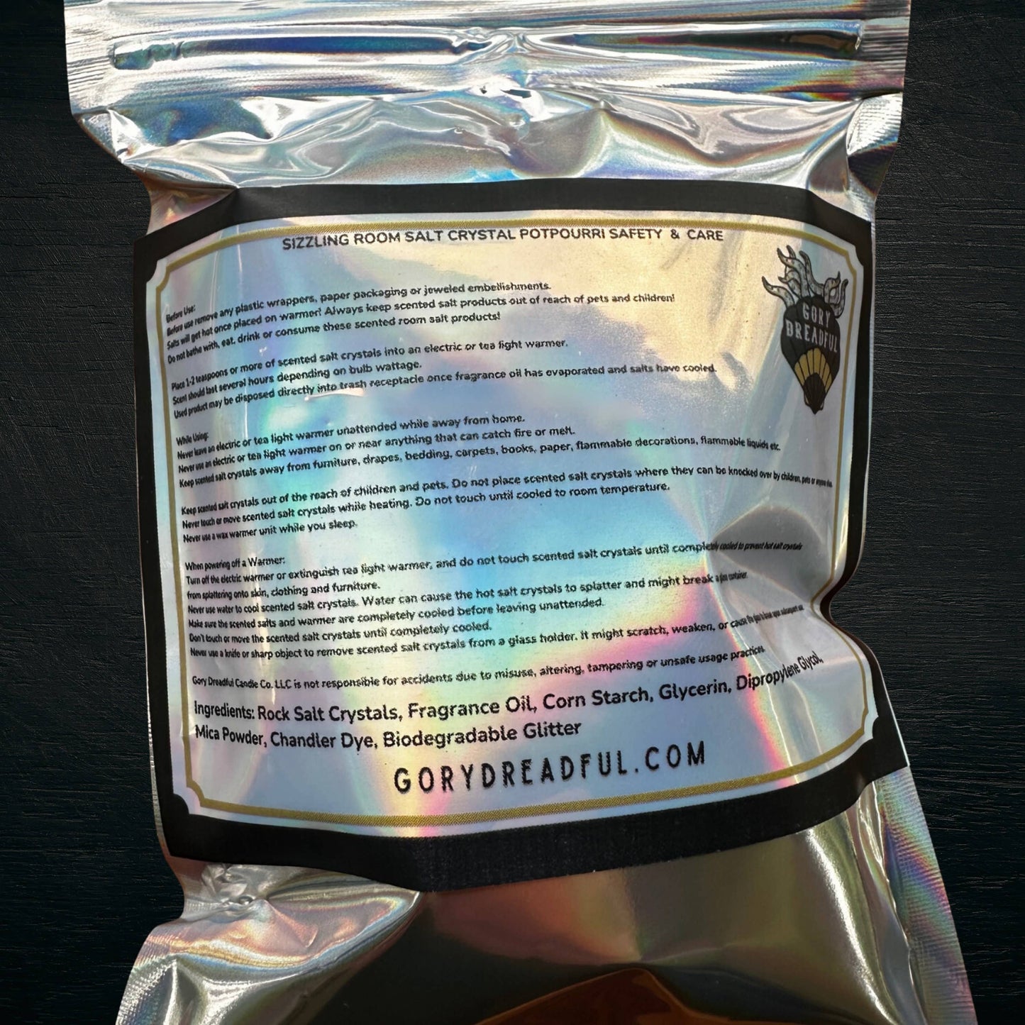 Kraken Unleashed Amber Citrus Musk Salt Crystal Potpourri