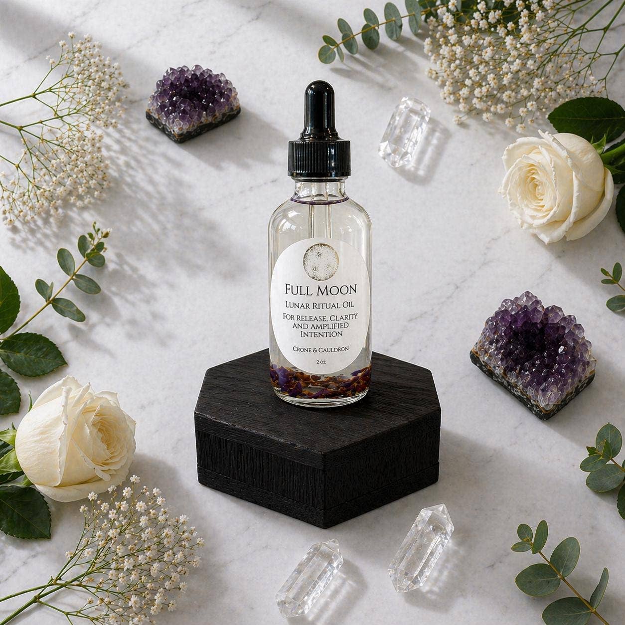 Lunar Magick - Full Moon Ritual Oil (2 oz)
