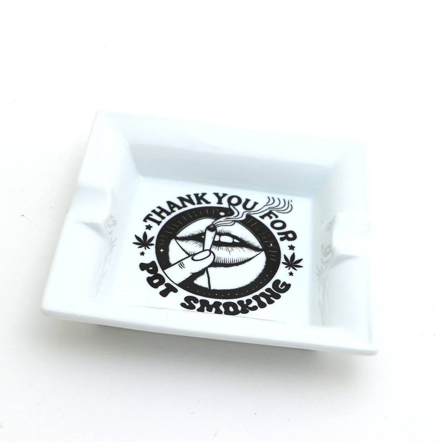 Thank You For Pot Smoking Ceramic Ashtray, Gift for smoker