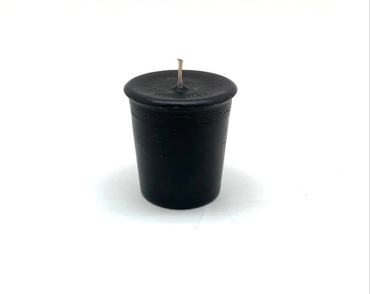 Black Votive Candle - protection, remove negativity